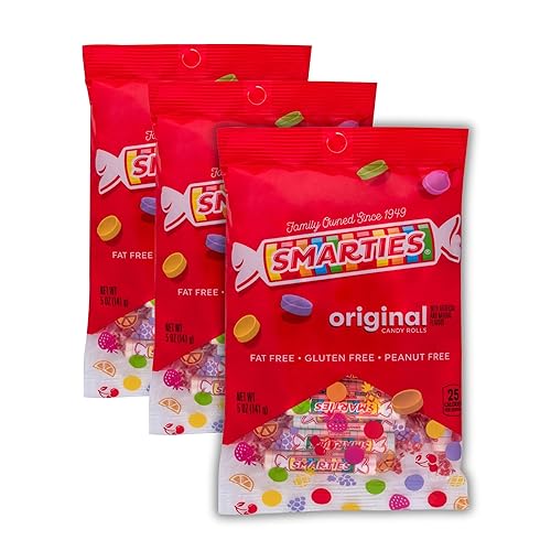 Smarties Candy Bulk Rolls Original Flavor - Gluten & Vegan Free - Classic Sweetness From Family Owned Company Since 1949, Peanut Free & Dairy Free