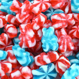 Candy Retailer American Patriotic Red White & Blue Peace Gummi Bears (1 Lb)