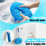 Ceiling Fan Cleaner Duster with Extension Pol, 12 to 51 Inch Duster Length, Reusable Microfiber Dusters for Cleaning Fan Blades, Cobwebs, Walls
