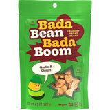 Bada Bean Bada Boom - Plant-Based Protein, Gluten Free, Vegan, Crunchy Roasted Broad (Fava) Bean Snacks, 110 Calories per Serving, Garlic & Onion, 4.5