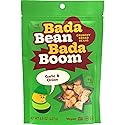 Bada Bean Bada Boom - Plant-Based Protein, Gluten Free, Vegan, Crunchy Roasted Broad (Fava) Bean Snacks, 110 Calories per Serving, Garlic & Onion, 4.5