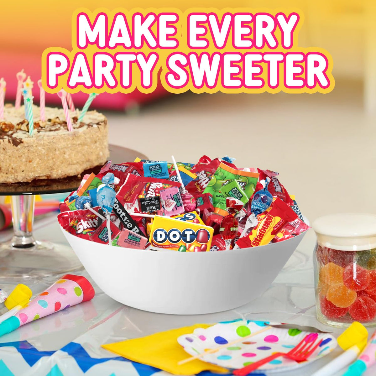 Candy Variety Pack 5 lb 250 Ct, Bulk Individually Wrapped Fun Size Candy