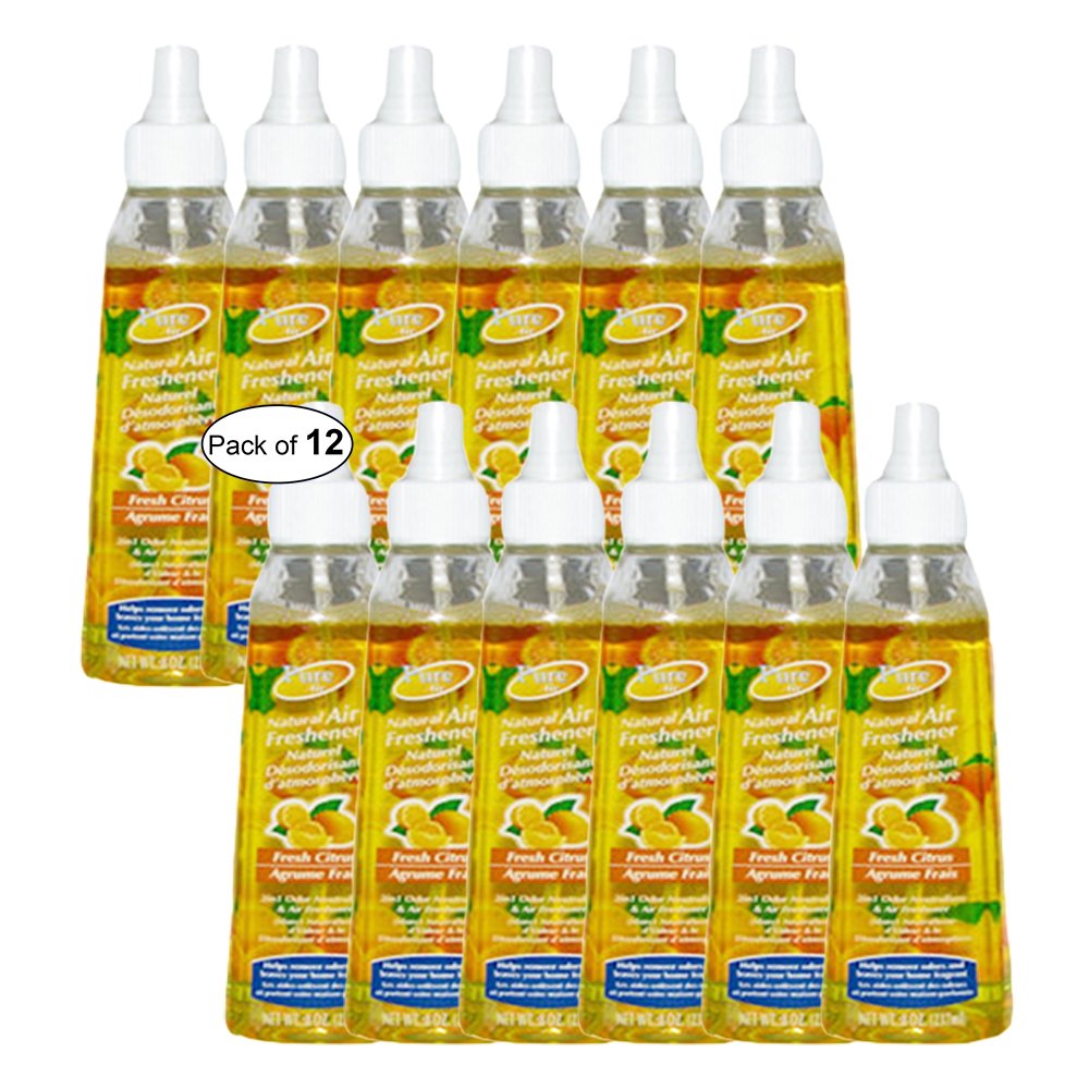 Pure Air Natural Air Freshener- Fresh Citrus (237ml) (Pack of 12)