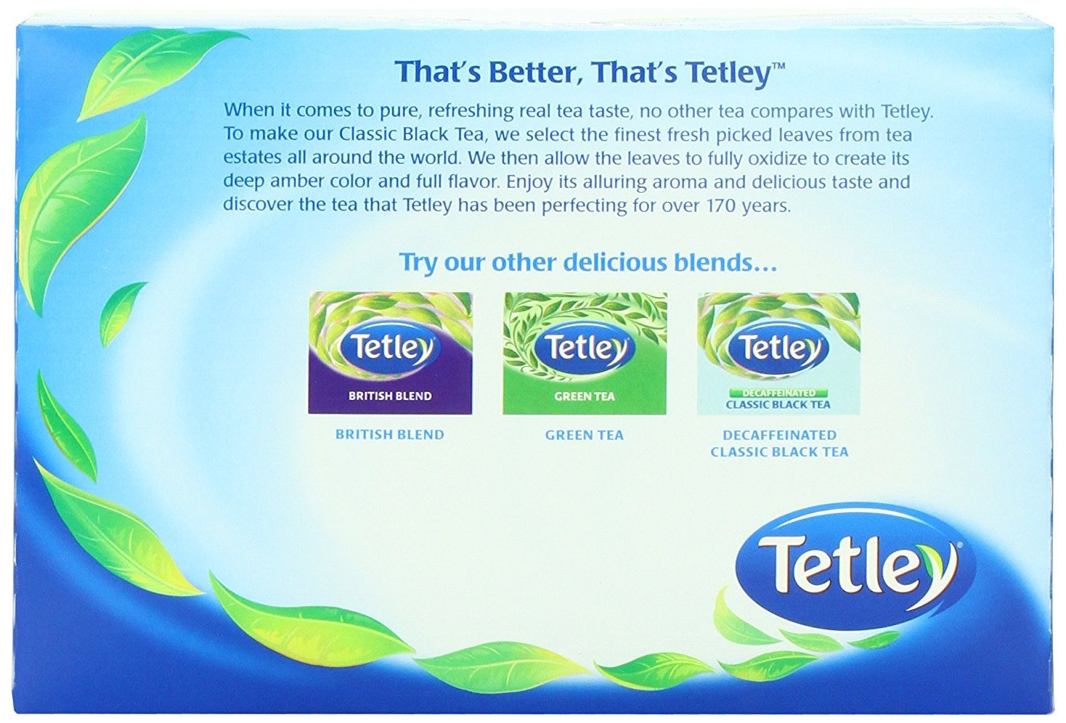 Tetley Inc Tea Bags, 100 Ct