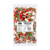 Kervan Candy Bebeto Foam Bottom Strawberry Gummies - Fruity, Soft & Sweet Gummy Candy Bulk for Kids, Gift Snacks and Parties - Strawberry Gummies Big