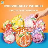 Happy Global's Choice Kozed Peelable Gummy Candy 7 Mixed Flavors Variety Pack, Fun Fruity Role Party Snack, Chewy Sweet Treat with Juicy