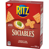 Christie Ritz Sociables Crackers, 200g//7.1oz, 6-Pack (Imported from Canada)
