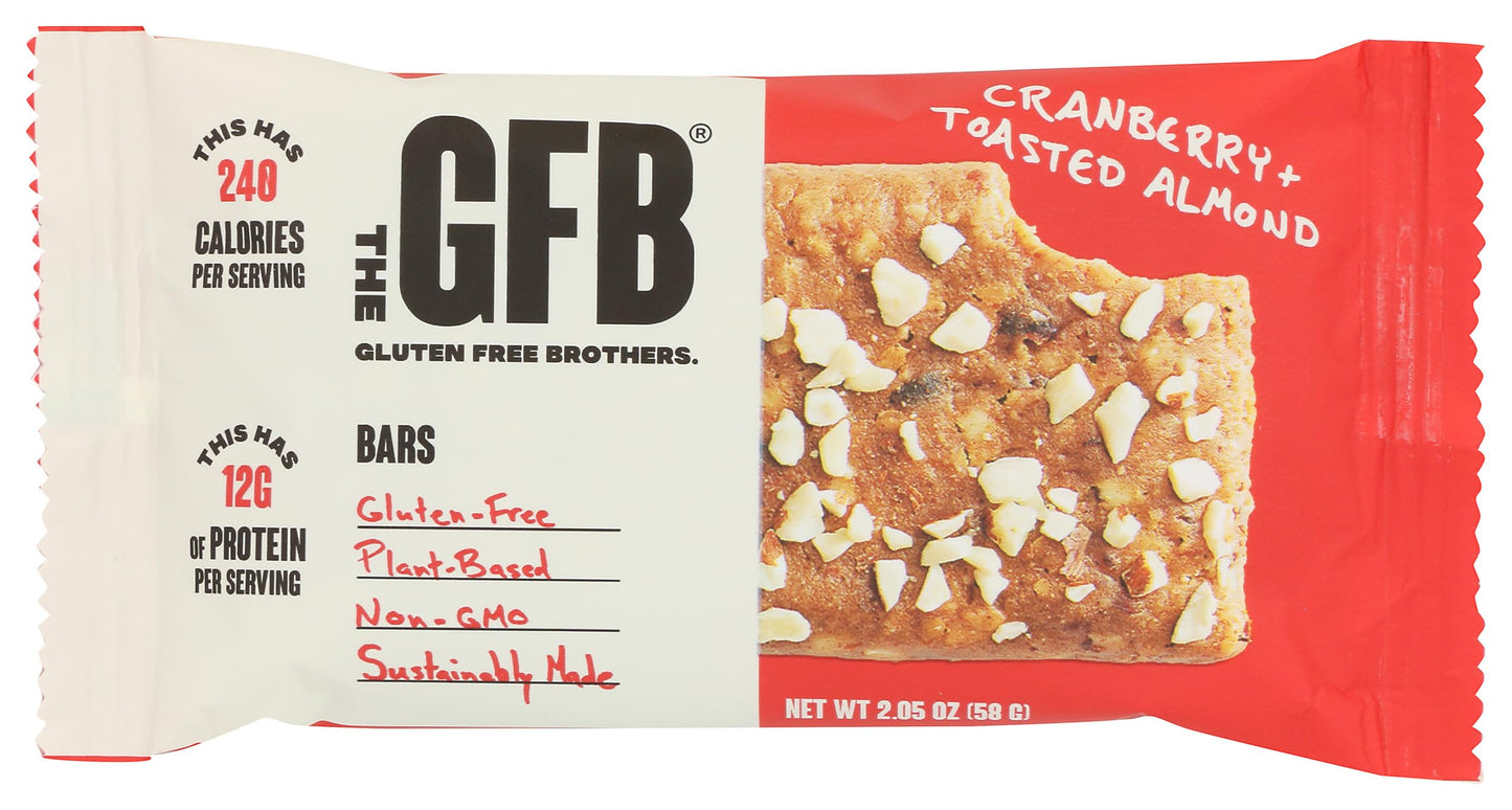The GFB, Bar Cranberry Toasted Almond, 2.05 Ounce