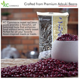 KC Commerce Red Bean Paste 14.11oz - Sweet Azuki Bean Paste (Smooth & Chunky) | VEGAN & GLUTEN-FREE, NO PRESERVATIVE, NO-MSG, NON-GMO, Ready-to-Use