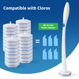Compatible with Clorox Toilet Wand - Disposable Toilet Brush Head Refills (20 Count), Wand Not Included