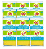 Scotch-Brite Sponge Cloth - 24-Pack (12 Packs of 2 Each), Reusable and Washable, Highly Absorbent, Multi-Purpose Cleaning Cloths