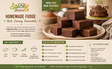 Chocolate Fudge Base Mix for Homemade Creamy Fudge Candy, Dessert Bars, Bakery Treats & Confection Recipes, Bulk 7 lb Container, by Dasher’s Spice