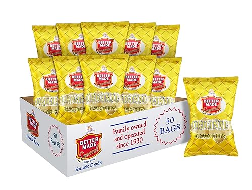 Better Made Special Potato Chips (Original) - 50 Pack - 50 x 1 oz. Bags - Crunchy, Individual Snacks Made from Fresh Potatoes - Detroit Family Owned