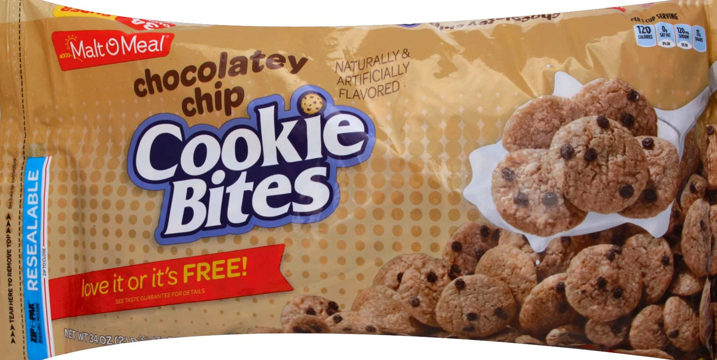 Malt O Meal,Cookie Bites Cereal, 34 Ounce