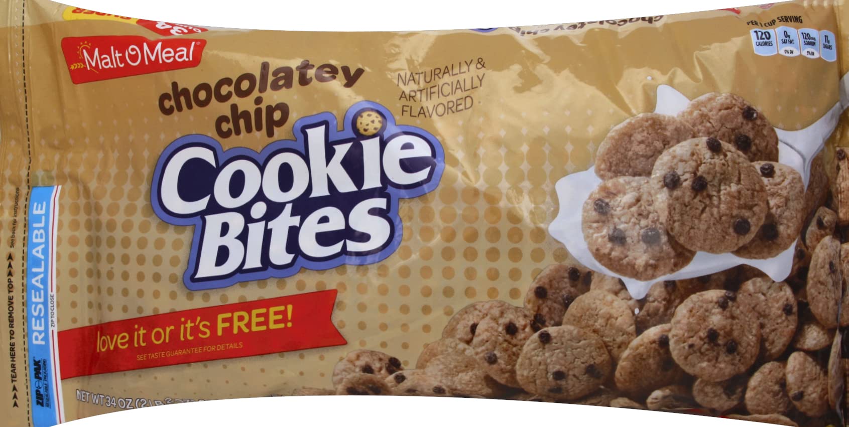 Malt O Meal,Cookie Bites Cereal, 34 Ounce
