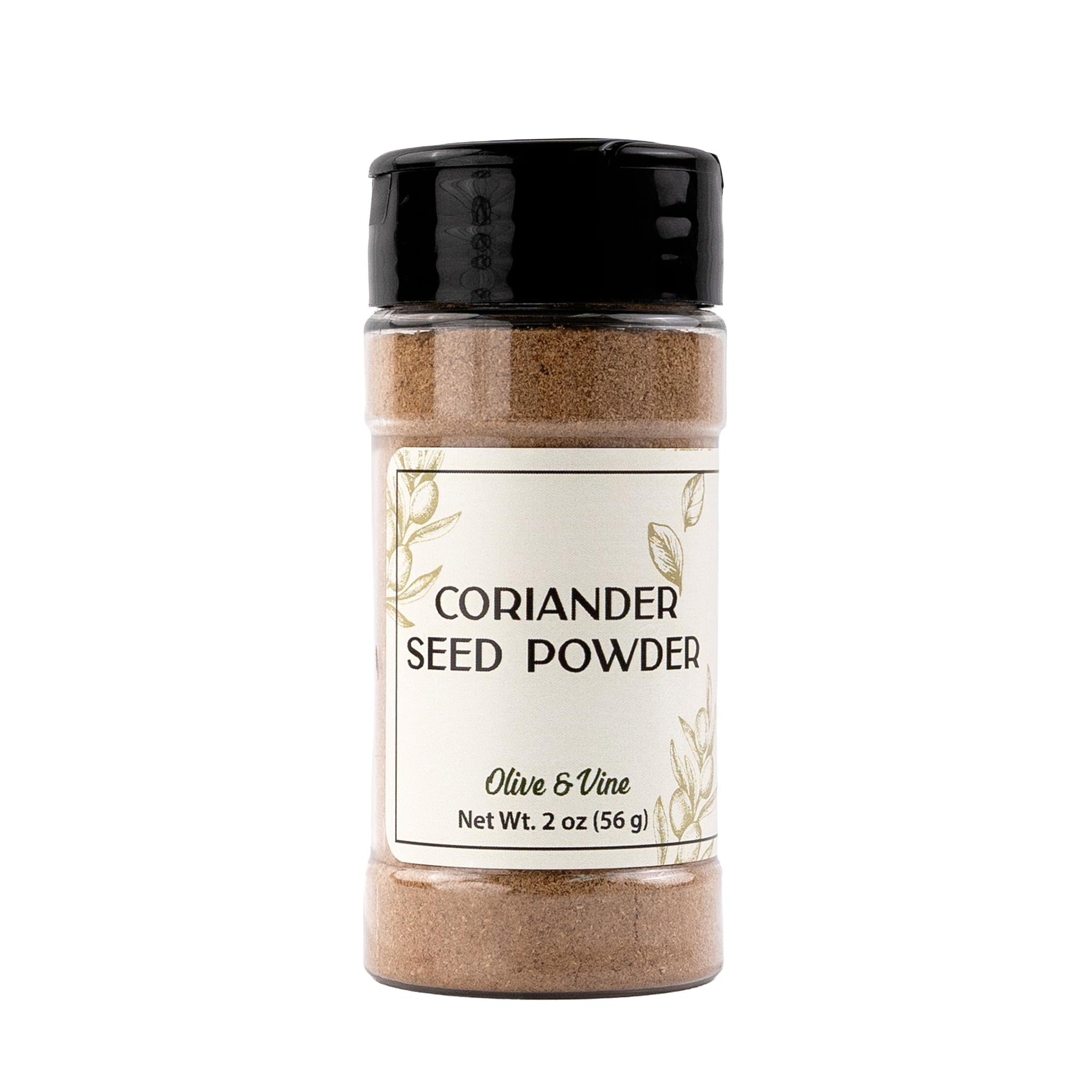 Olive & Vine Coriander Seed Powder, Earthy Flavor, For Curries & Marinades, Rich Tradition, Authentic Taste, For Global Recipes (2 Ounce)