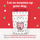 Candy Kittens Wild Strawberry Gourmet Vegan Sweets, 108g