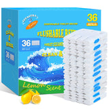 Effacera 36 Refills Disposable Toilet Bowl Paper Bulk Toilet Fresh Flushable Refills for Bathroom Toilet Brush Accessories Supplies Starter Kit