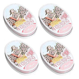 Les Anis de Flavigny French Mints Candy - Rose Flavor Hard Candy, Natural Gourmet Sweets in Classic Tin, 50g (1.75 oz) Each (Pack of 4)
