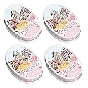 Les Anis de Flavigny French Mints Candy - Rose Flavor Hard Candy, Natural Gourmet Sweets in Classic Tin, 50g (1.75 oz) Each (Pack of 4)