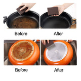Qovydx 10 Pack Carborundum Sponges Nano Magic Emery Cleaning Sponge Rust Sponge for Pots and Pans Rust Remover Carborundum Nano Sponge