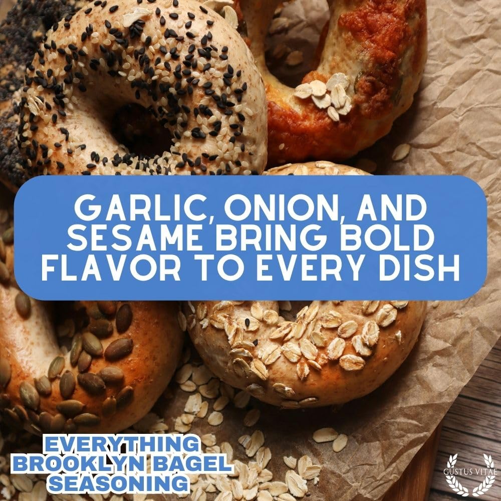 Everything Bagel Seasoning | Gourmet Spice Mix | All Natural, Non GMO | Artisanal Seasoning | Sustainably Sourced, GLP-1 Friendly | Ultra Premium