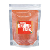 Essential Spice Organic Ground Cinnamon (Cassia) - Warm, Sweet & Aromatic Cinnamon Powder - Perfect for Baking, Beverages, Desserts & Savory Dishes
