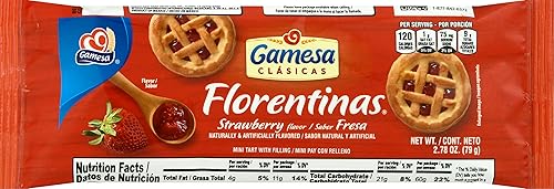 Gamesa, Strawberry Flavor Florentinas, 2.78 Ounce