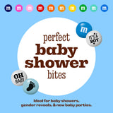 M&M'S World It's A Boy Milk Chocolate Candy 2lb Bag with White and Blue M&M'S for Baby Boy Showers Gender Reveal Parties and Baby Celebration Favors