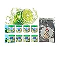 My Shaldan Air Freshener V8 - Lime x8 cans Real Fruit Aroma by ST. Corporation, Japan, Original Classic Formula, and YirehStore Finger Heart Lemon