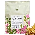 HAPPY FOX Organic Sea Moss Raw Gold Makes 170oz of Seamoss Gel Rich in Vitamins & Minerals, Certified Non-GMO, Wildcrafted, Sundried Superfood - 8oz