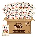 Pip’s Heirloom Baked Fiery Cheddar Fries - 1 oz Bags (24 pk) - Individually Wrapped Snack Packs, Baked Not Fried, Made With Upcycled Heirloom Corn
