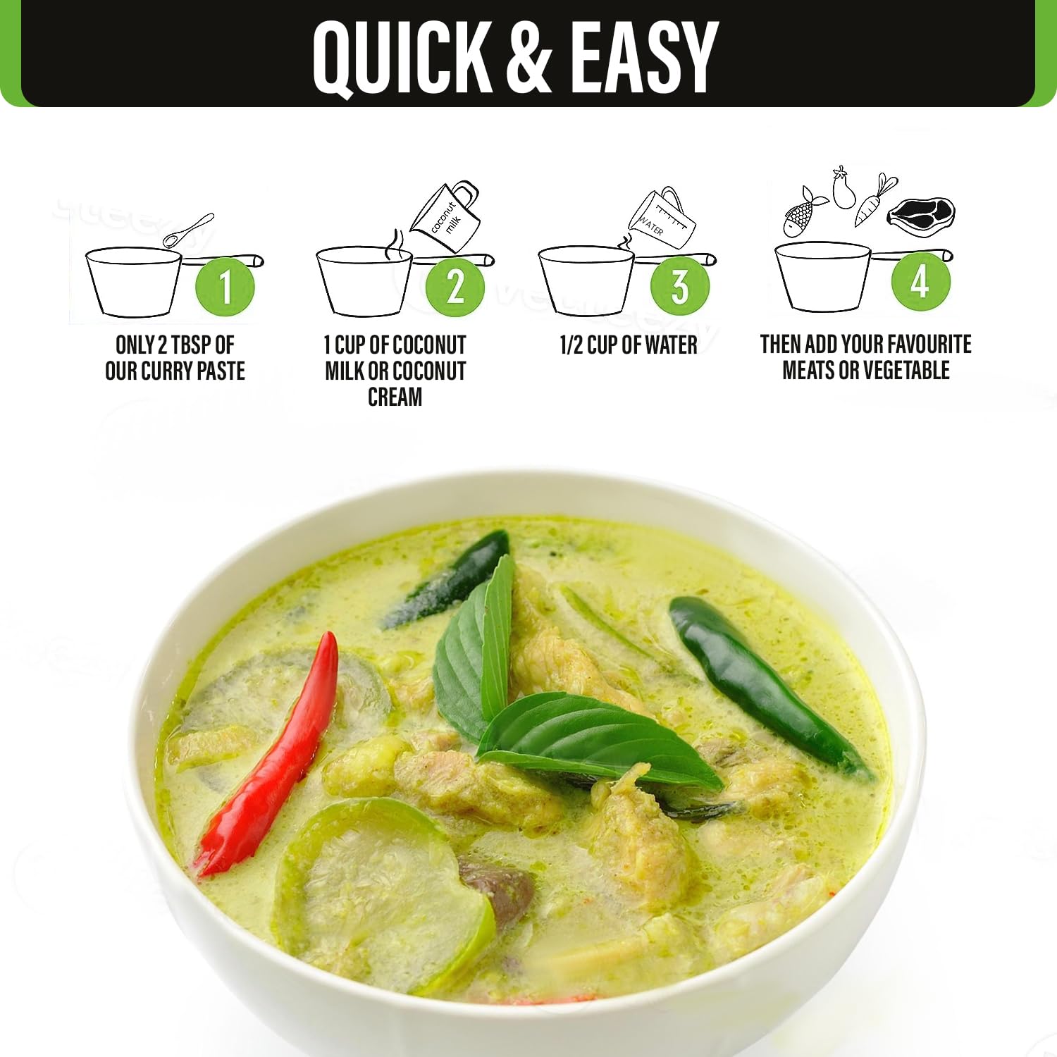 Green Curry Paste: Eastern Blue Thai Curry Paste varieties, Red curry paste, Yellow curry paste, and Panang curry Paste. Elevate your dishes