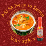 SA Fiesta Hot Sauce, A Perfect Balance of Heat and Flavor, Gourmet, Versatility For All Kinds of Foods, Carolina Reaper Pepper Flavored, Exquisite