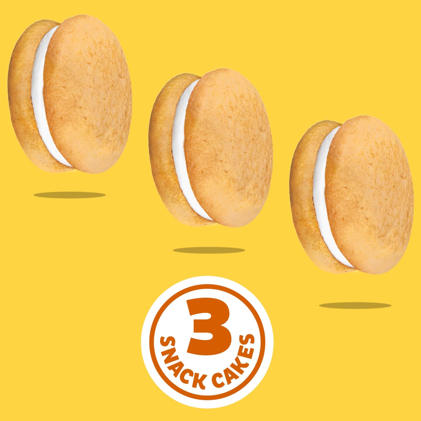OREO Golden Cakesters Soft Snack Cakes, 8-3.03 oz Snack Packs