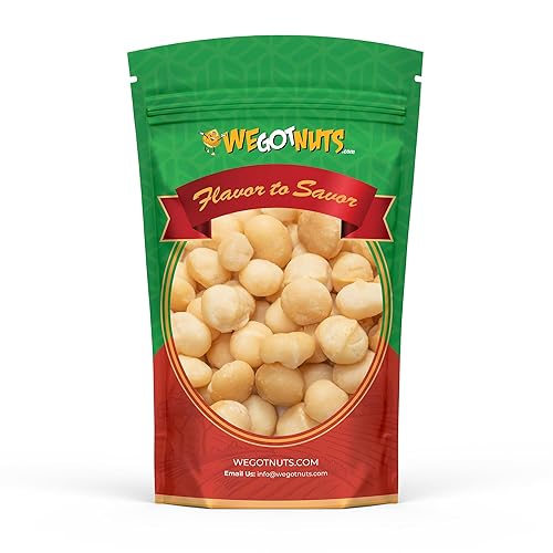 Raw Deluxe Macadamia Nuts - 4 lbs - Shelled & Unsalted Premium Quality Kosher Raw Macadamia Nut Snack Pack By We Got Nuts - Natural Gourmet Fresh