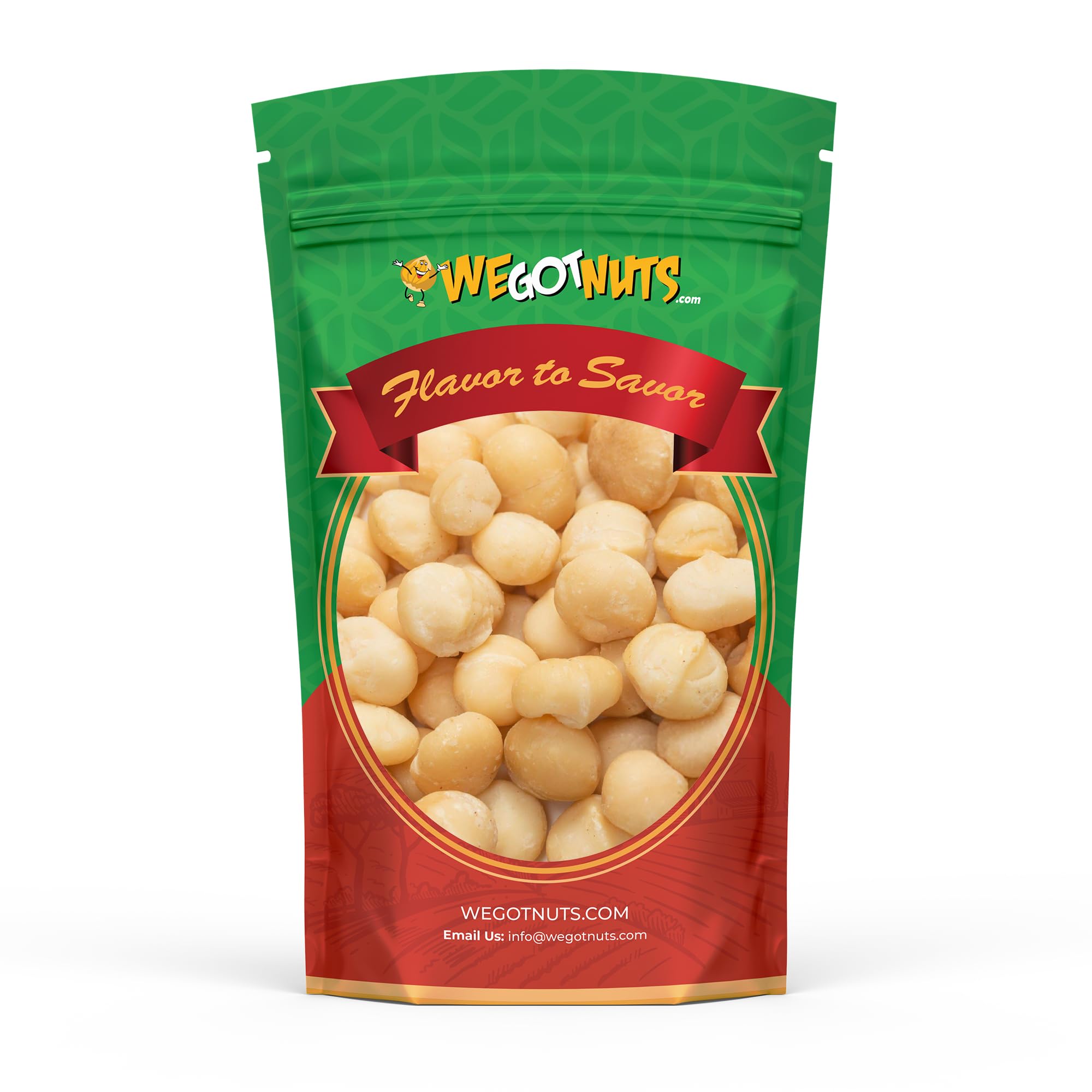 Raw Deluxe Macadamia Nuts - 2 lbs - Shelled & Unsalted Premium Quality Kosher Raw Macadamia Nut Snack Pack By We Got Nuts - Natural Gourmet Fresh