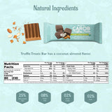 Missy J's Organic Carob Coconut, Almond and Sea Salt Truffley Treats 12 Pack, Vegan Gluten and Caffeine free, Healthy Substitute for Chocolate