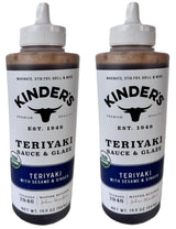 Kinder’s Organic Teriyaki Sauce & Glaze with Sesame & Ginger, 2 Pack 39.8 oz Total | USDA Organic | Vegan & Vegetarian | Perfect Marinade, Stir-Fry