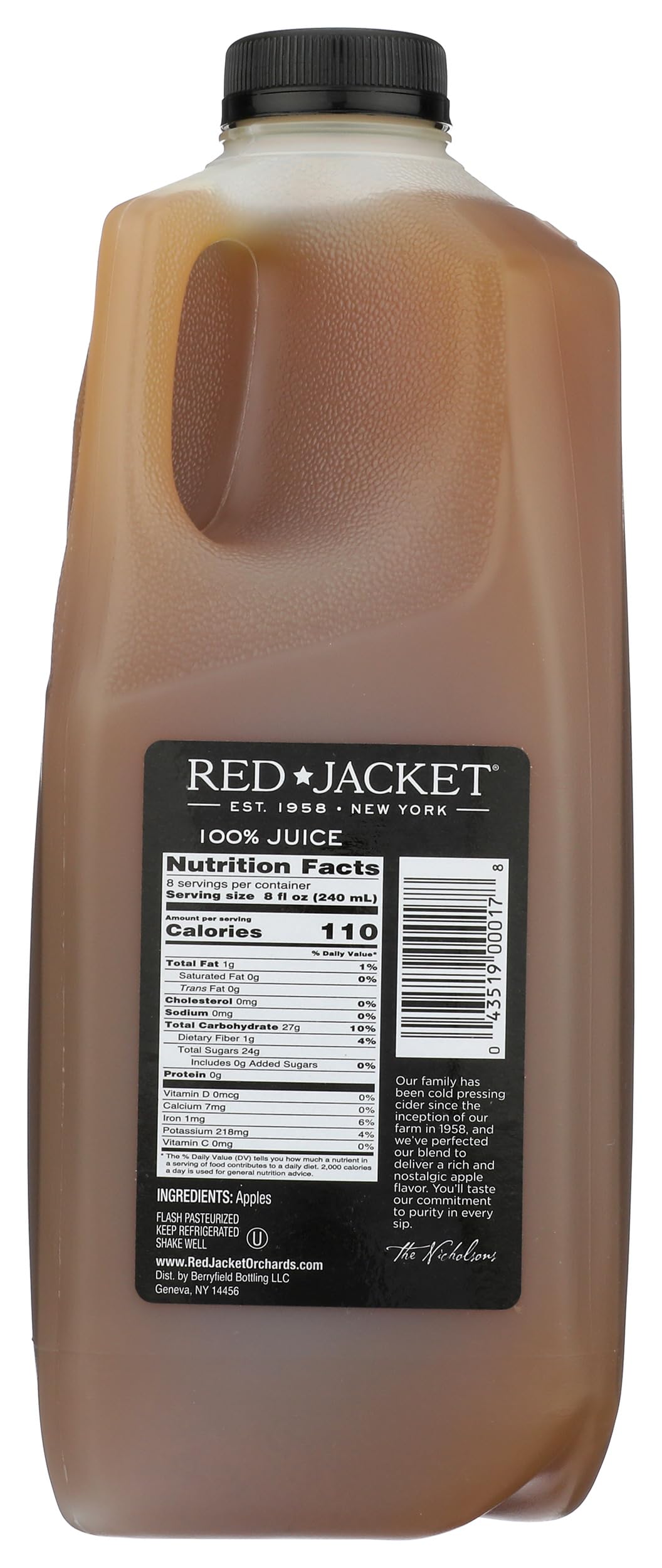 Red Jacket Apple Cider, 64 oz