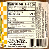 Tony Packo’s Pickles & Peppers Relish, 6 Jars (16 oz each) with Jar Opener, USA-Made Relish, Hot Dog Topping, Sandwich Spread, Toledo Ohio, With Pulp
