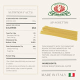 Rustichella d'Abruzzo Spaghetti - 500g Classic Italian Long Pasta with Superior Flavor & Texture - Perfect for Olive Oil Sauces, Cacio e Pepe