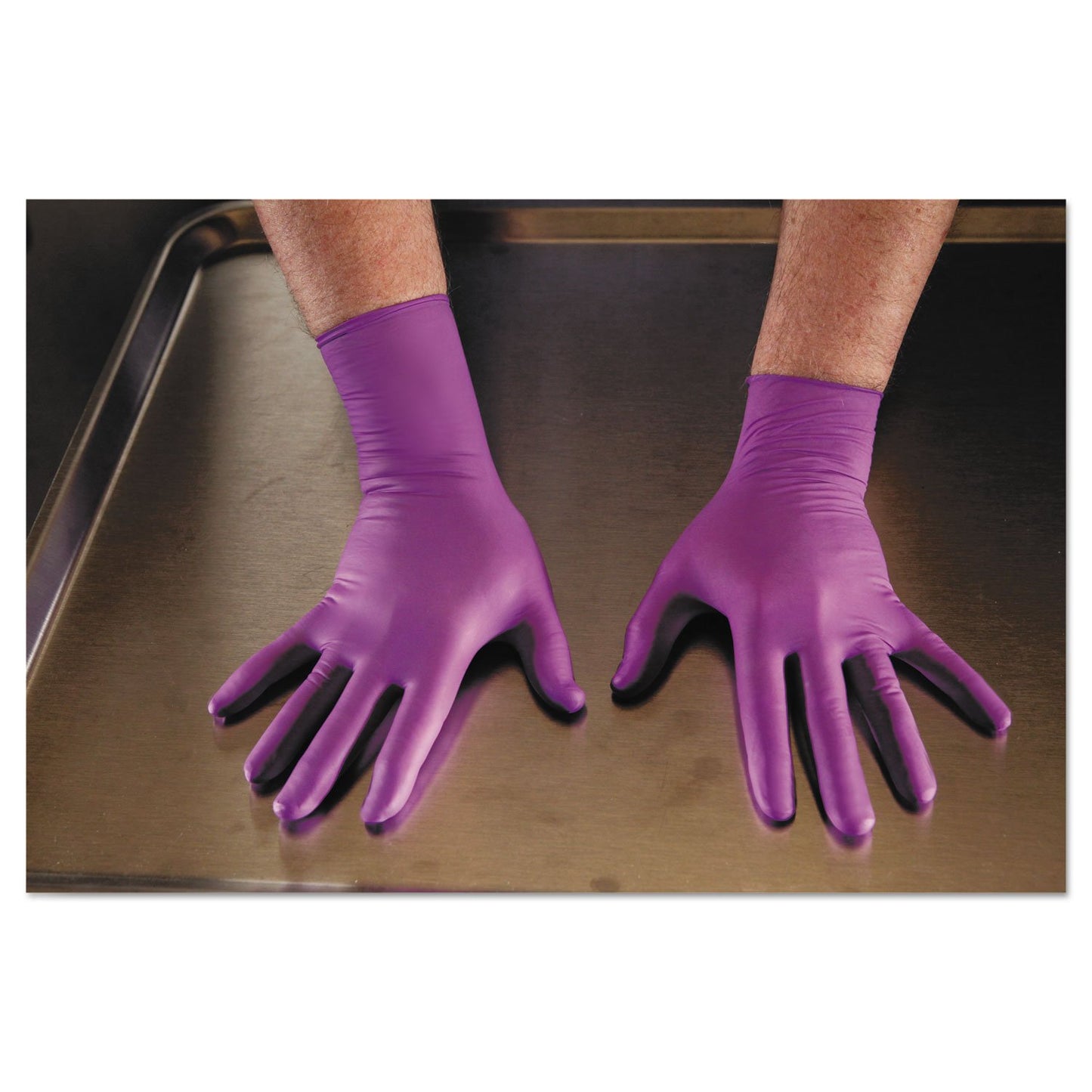 KCC50602 - Purple Nitrile Xtra Exam Gloves, Medium, 12 In Length