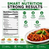 Nutmeg State Nutrition - High Protein Instant Meal, 15g Protein, 140 Calories, 1.5g Fat, 5g Fiber, 7 Servings Per Box (1 Box, Spaghettini Bolognese)