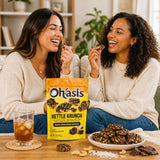 Kettle Crunch Cashew Snack Dark Chocolate Drizzle - Coconut Cashew Bites, Crunchy Brown Sugar Butter Snack, Gluten Free, No High Fructose Corn Syrup