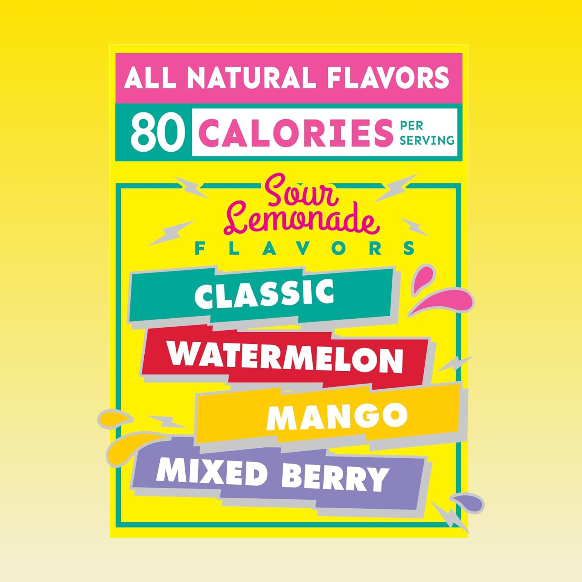 AriZona Fruit Snacks, Sour Lemonade - 10 Boxes of 10 ct. 0.9oz Bags (Total 100 ct. 0.9oz Bags) - Gluten Free - Gummy Chews