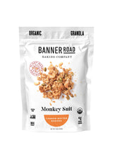 BANNER ROAD BAKING COMPANY Gluten Free Organic Granola Cereal - 10 oz. ("Monkey Suit" Cashew Butter/Banana, 10 oz. (Pack of 6))