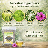 Riñosan Herbal Tea (4 oz) - Traditional Kidney Wellness Support Blend - Corn Silk, Horsetail, Myrtle & Malva - 100% Natural Loose Leaf Infusion