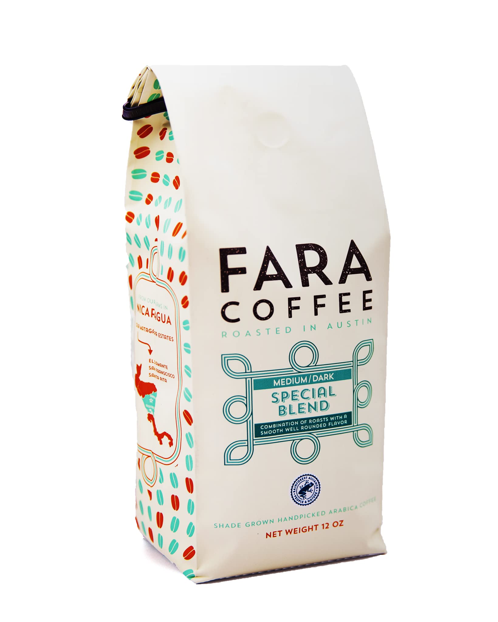 Fara Coffee, Whole Bean (Special Blend (Medium/Dark), 12 oz)