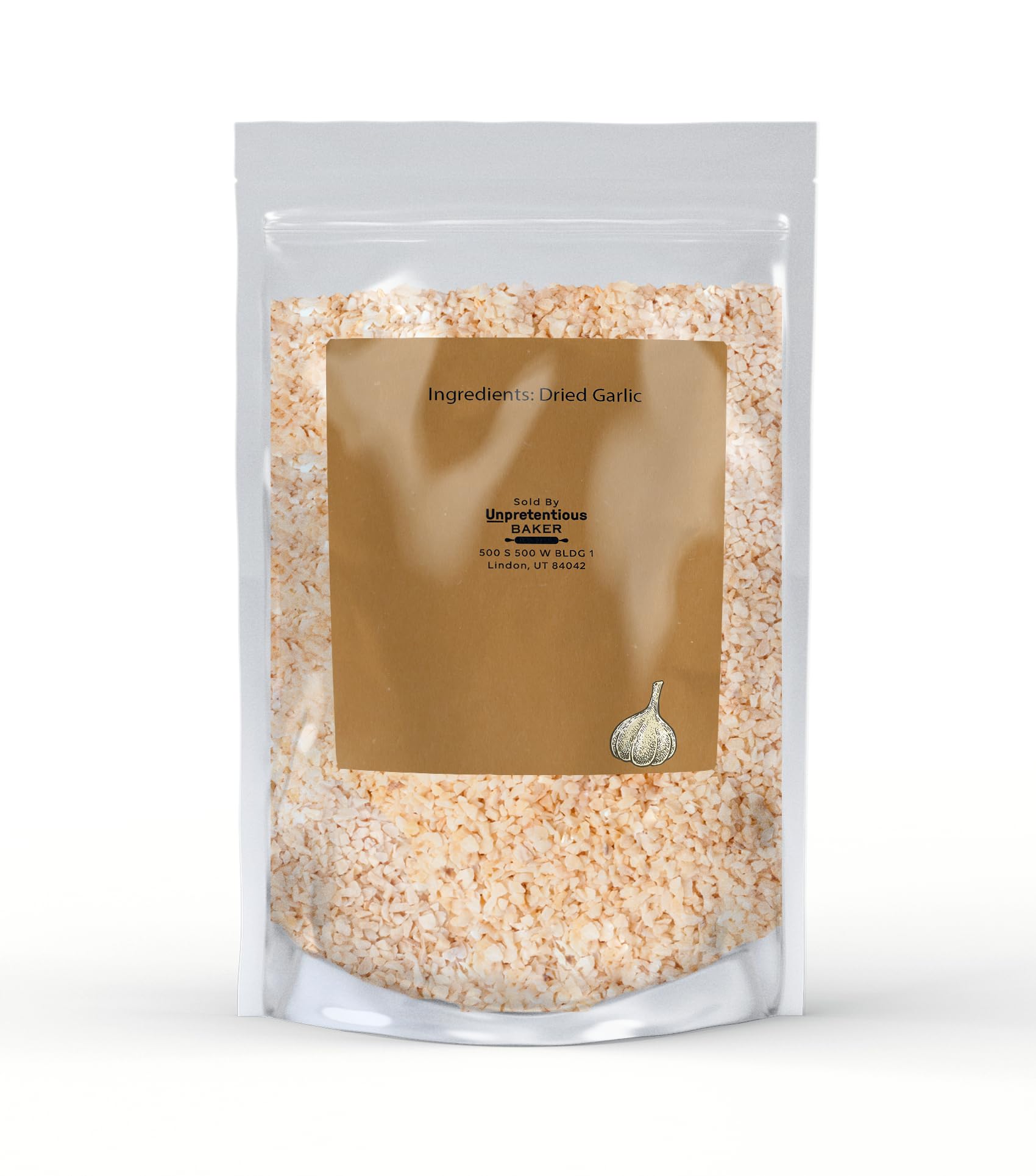 Unpretentious Minced Dried Garlic, 8 oz, Kitchen Essential, Versatile Seasoning
